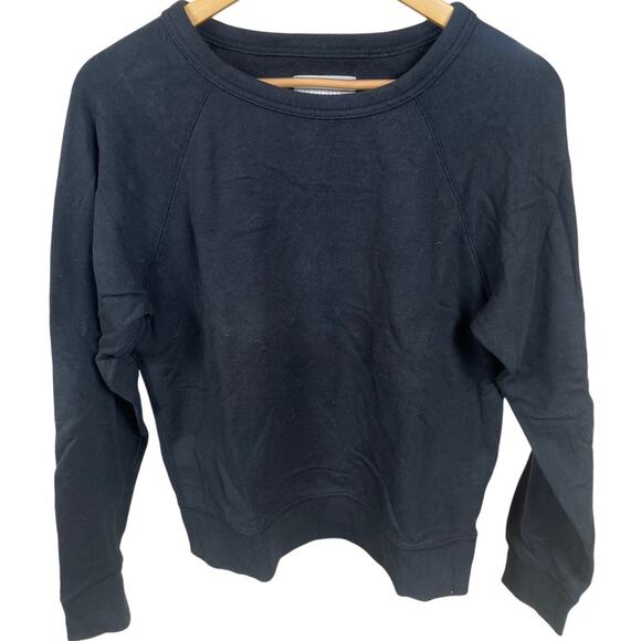 Everlane Size Small Black Pullover Sweatshirt Crewneck - Picture 1 of 5